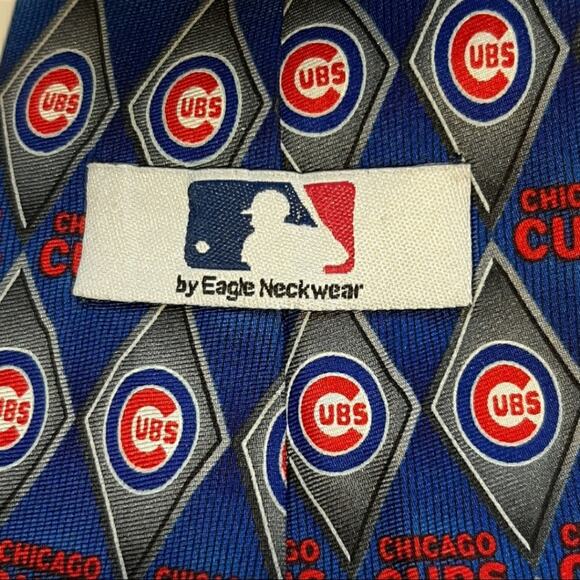Chicago Cubs Baseball MLB Silk Tie - Picture 3 of 7